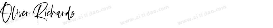 Oliver Richards字体转换